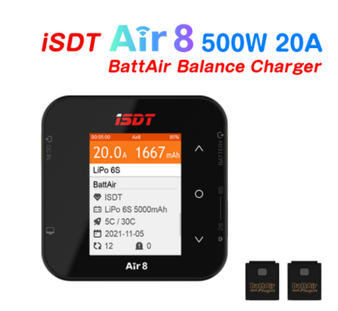 ISDT Air8 500W 20A 2-8S /Q8 MA - Isdt Air8 8S Lipo Charger review and price